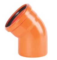 Отвод канализационный НПВХ DN110 a45*