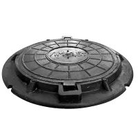 Люк полимер-песчаный легкий малогабаритный 15 кН (ЧЕРНЫЙ)