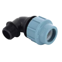 Колено компрессионное (угол) Unidelta 25 х 1" с наружной резьбой