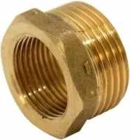 Футорка ЦВЕТЛИТ 32/25 внешняя резьба 1 1/4" и внутр. резьба 1", латунь Ц56