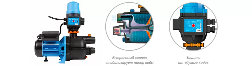 Поверхностные насосы-автоматы «ДЖАМБО» Комфорт