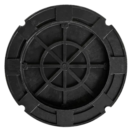 Люк полимер-песчаный легкий малогабаритный усиленный 30кН (ЧЕРНЫЙ)