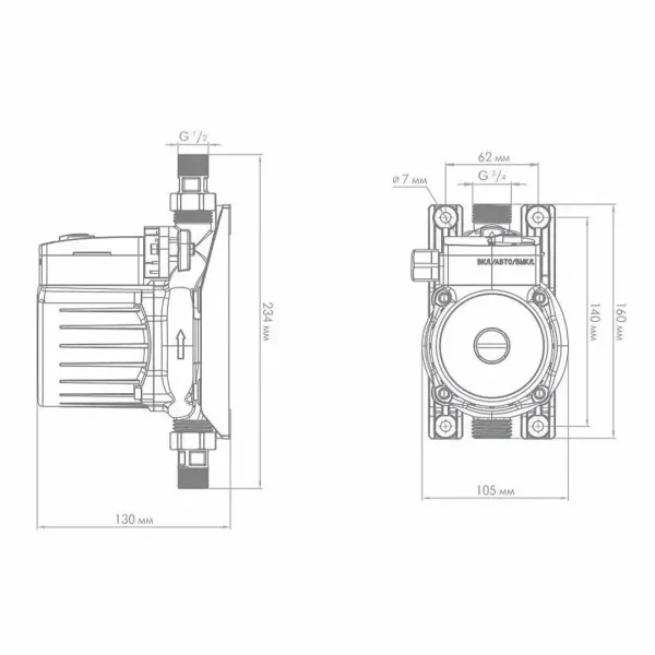 Насос Джилекс КОМФОРТ ПРО 25/9
